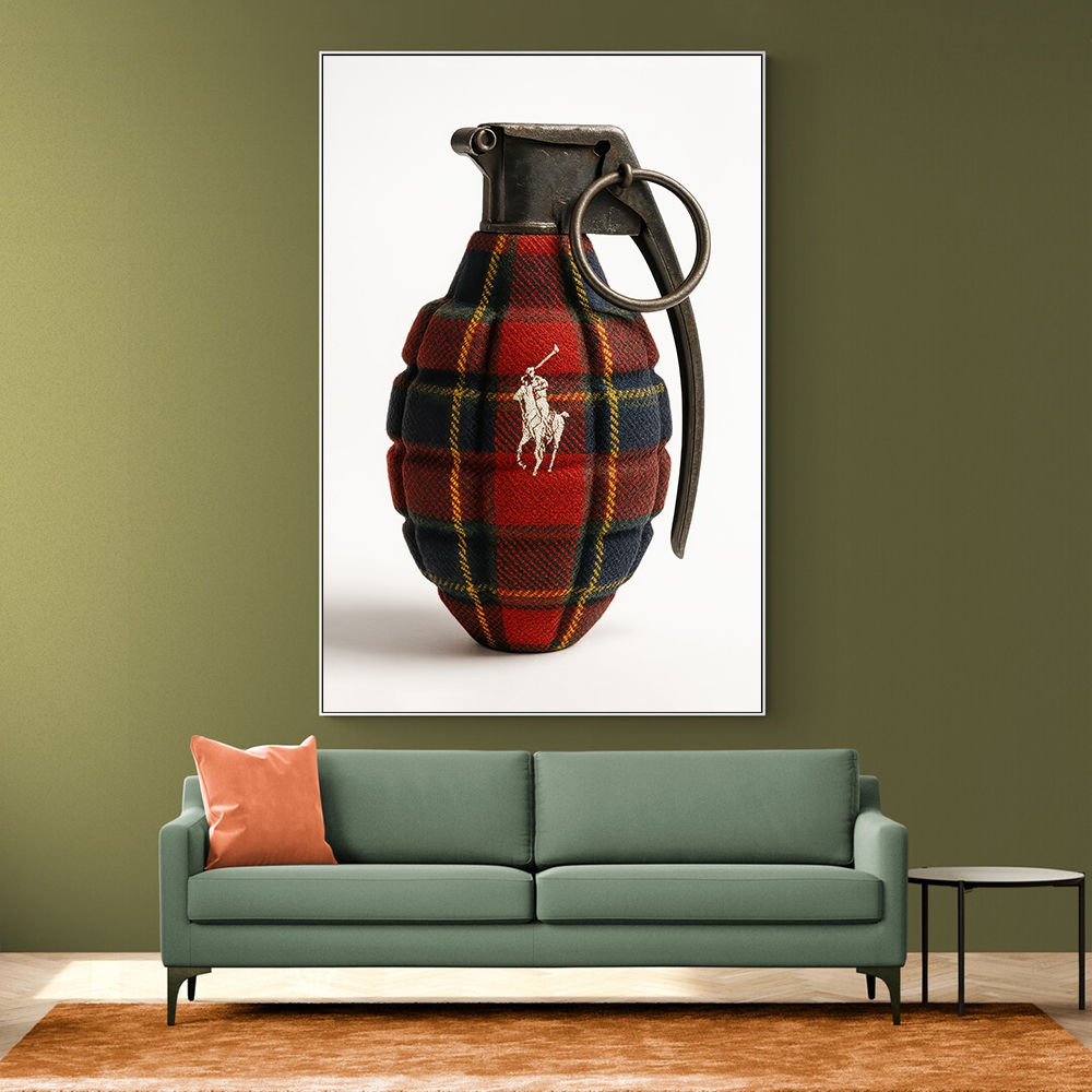 Ralph Lauren Fashion Inspired Grenade Wall Art   